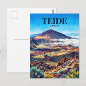 Nationalpark Teide Spanien Postkarte (Vorne/Hinten)