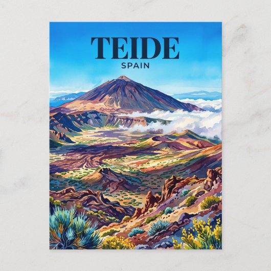 Nationalpark Teide Spanien Postkarte (Vorderseite)