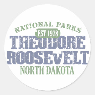 Nationalpark Theodore Roosevelts Runder Aufkleber