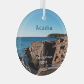 Nationalpark Thunder Hole Acadia Ornament Aus Glas (Vorderseite Rechts)