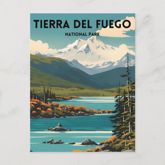 Nationalpark Tierra del Fuego Postkarte (Vorderseite)