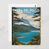 Nationalpark Tierra del Fuego Vintag Postkarte (Vorne/Hinten)