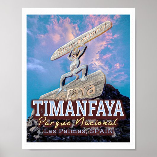 NATIONALPARK TIMANFAYA - KANARISCHE INSELN SPANIEN POSTER (Vorne)