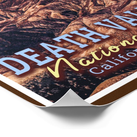 NATIONALPARK TODESTAL - KALIFORNIEN - NEVADA POSTER (Ecke)