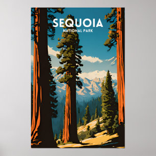 Nationalpark Travel Sequoia Poster