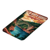 Nationalpark und Erhaltung der New River Gorge Magnet (Linke Seite)