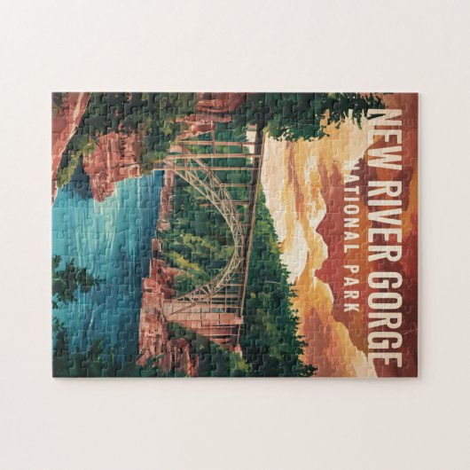 Nationalpark und Erhaltung der New River Gorge Puzzle (Horizontal)