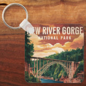 Nationalpark und Erhaltung der New River Gorge Schlüsselanhänger (Vorderseite)