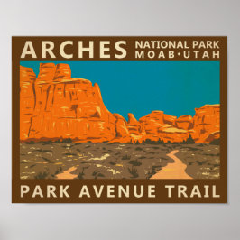 Nationalpark Utah Park Avenue Parco Civico-Ciani Poster