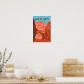 Nationalpark Utah Sand Dune Vintag Poster (Küche)