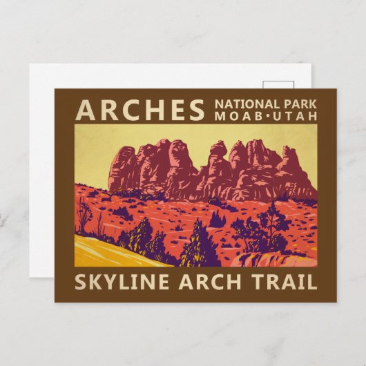 Nationalpark Utah Skyline Parco Civico-Ciani Postkarte (Vorne/Hinten)