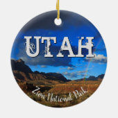 Nationalpark Utahs Zion Keramik Ornament (Hinten)