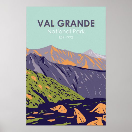 Nationalpark Val Grande Vintag Poster (Vorne)