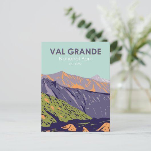 Nationalpark Val Grande Vintag Postkarte (Stehend Vorderseite)