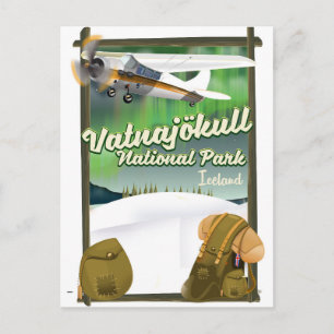 Nationalpark Vatnajökull Island Postkarte