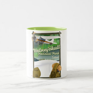 Nationalpark Vatnajökull Island Zweifarbige Tasse
