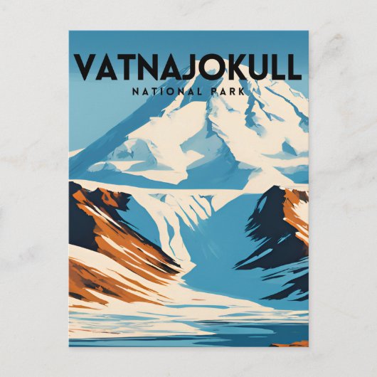 Nationalpark Vatnajokull Postkarte (Vorderseite)