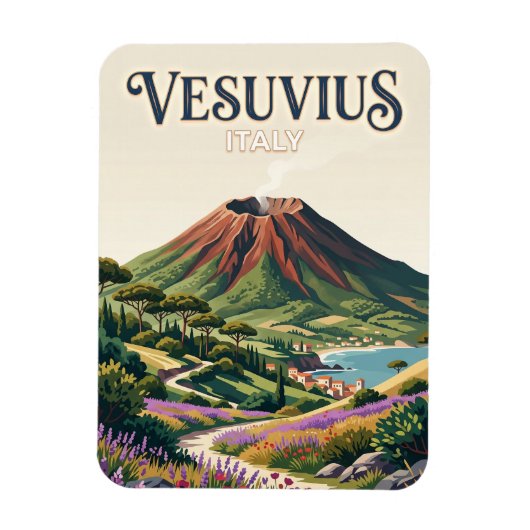 Nationalpark Vesuv Italien Magnet (Vertikal)