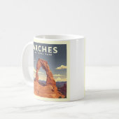 Nationalpark Vintag Arches Kaffeetasse (Vorderseite Links)