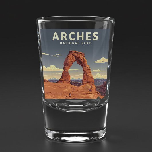 Nationalpark Vintag Arches Schnapsglas