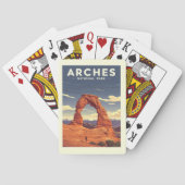 Nationalpark Vintag Arches Spielkarten (Rückseite)