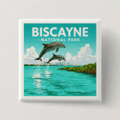 Nationalpark Vintag Biscayne Button (Vorderseite)