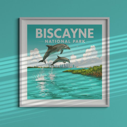 Nationalpark Vintag Biscayne Poster