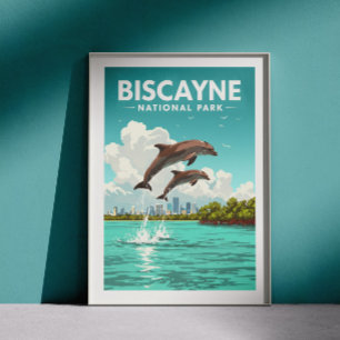 Nationalpark Vintag Biscayne Poster