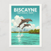 Nationalpark Vintag Biscayne Postkarte (Vorderseite)