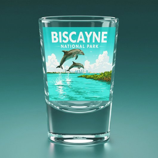 Nationalpark Vintag Biscayne Schnapsglas