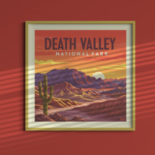 Nationalpark Vintag Death Valley Poster
