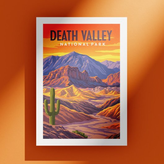 Nationalpark Vintag Death Valley Postkarte