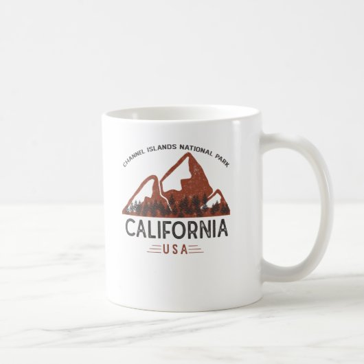 Nationalpark Vintage Kanalinseln Kalifornien C Kaffeetasse (Rechts)