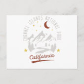 Nationalpark Vintage Kanalinseln Postkarte (Vorderseite)