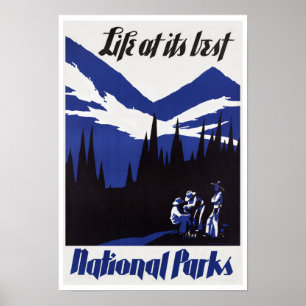Nationalpark ~ Vintage Reise Poster