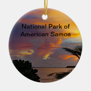 Nationalpark von American- Samoaverzierung Keramik Ornament