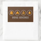 Nationalpark Wandern Rechteckiger Aufkleber (Tasche)