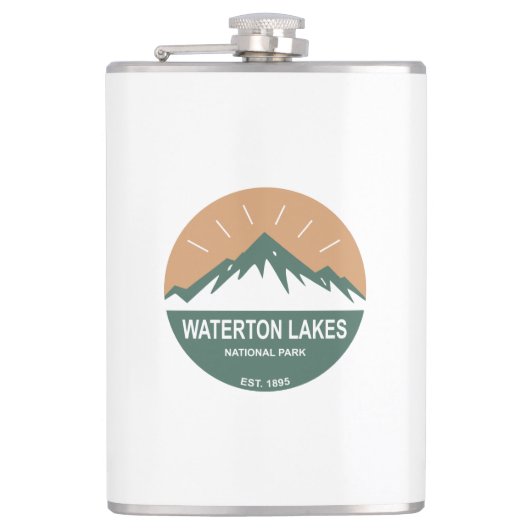 Nationalpark Waterton Lakes Flachmann (Vorderseite)