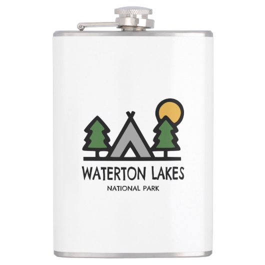 Nationalpark Waterton Lakes Flachmann (Vorderseite)