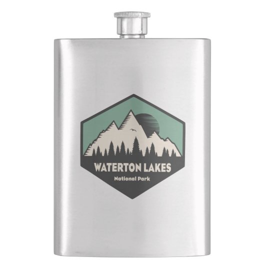 Nationalpark Waterton Lakes Flachmann (Vorderseite)
