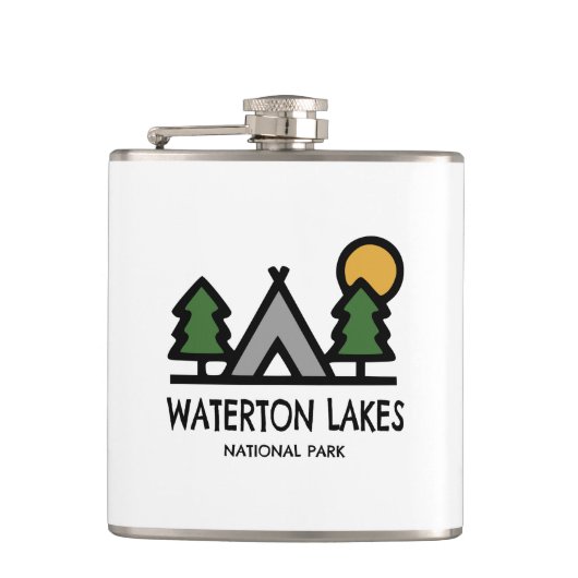 Nationalpark Waterton Lakes Flachmann (Vorderseite)