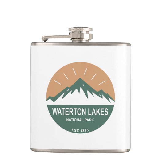 Nationalpark Waterton Lakes Flachmann (Vorderseite)