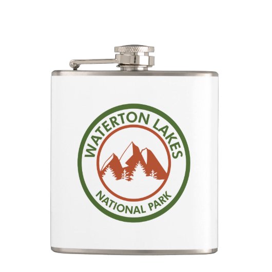 Nationalpark Waterton Lakes Flachmann (Vorderseite)