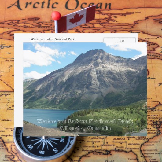 Nationalpark Waterton Lakes Foto Postkarte