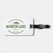 Nationalpark Waterton Lakes Gepäckanhänger (Rückseite horizontal)