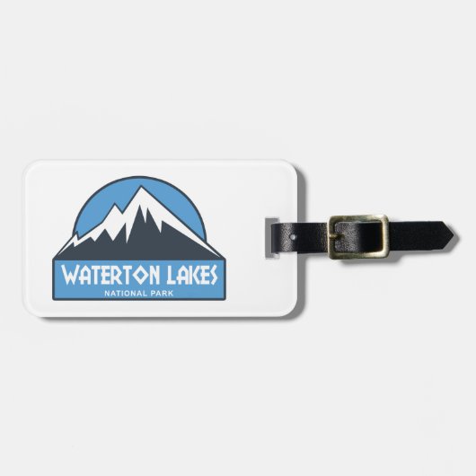 Nationalpark Waterton Lakes Gepäckanhänger (Vorderseite horizontal)