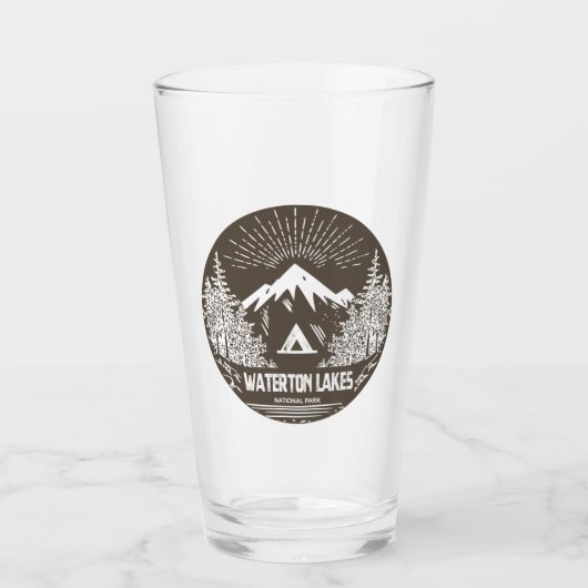 Nationalpark Waterton Lakes Glas (Vorderseite)