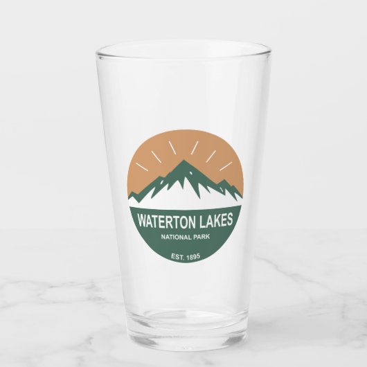 Nationalpark Waterton Lakes Glas (Vorderseite)