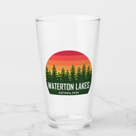 Nationalpark Waterton Lakes Glas (Vorderseite)