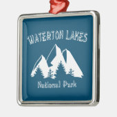 Nationalpark Waterton Lakes Ornament Aus Metall (Links)